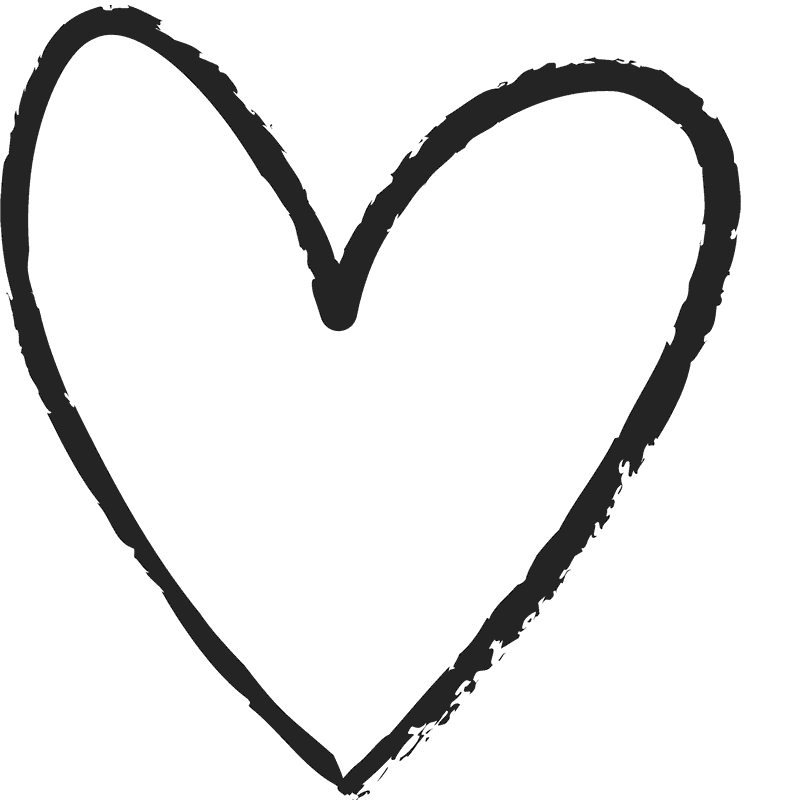 black heart with transparent background